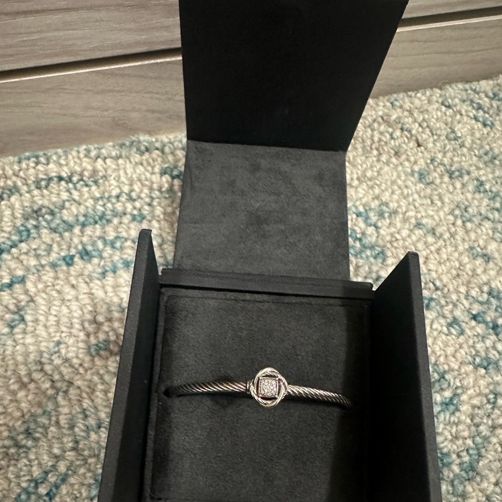 David Yurman Infinity Bracelet with Pave Diamonds